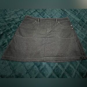 Athleta Charcoal Denim Skirt